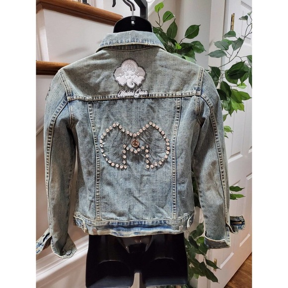 Limited-Edition Medal Gear Blue Denim Cotton Long Sleeve Buttons Front Jacket M - Picture 4 of 10